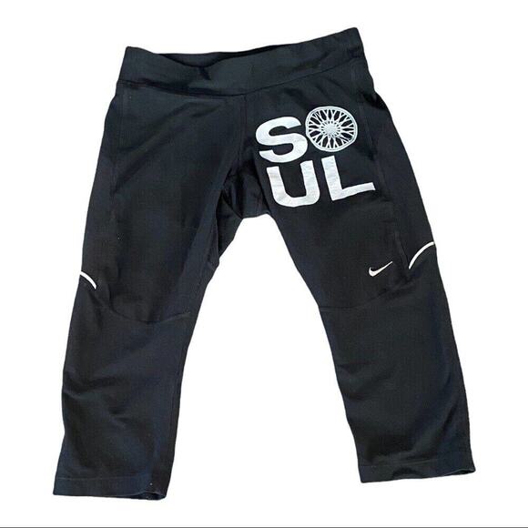 Nike Pants - Nike for Soulcycle Dri-Fit Black Cropped Leggings Sz S